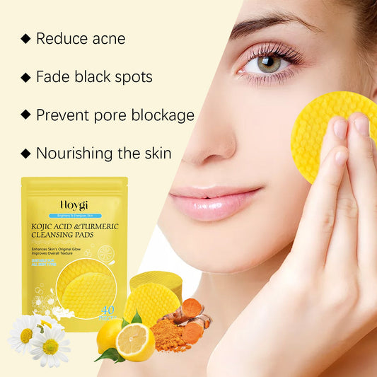 Facial Skin Pore Cleansing Turmeric Acid Pad