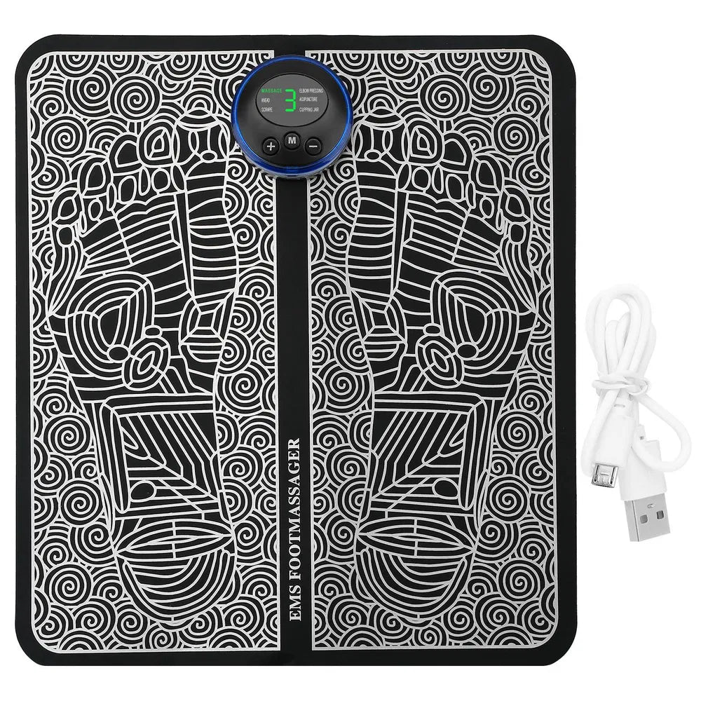 EMS Foot Massager Mat – Rechargeable Electric Foot Massage Device