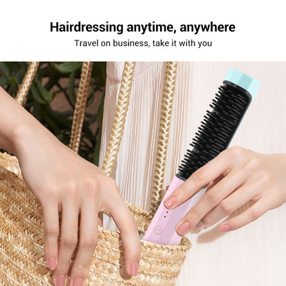 Wireless Straightener Curler Comb