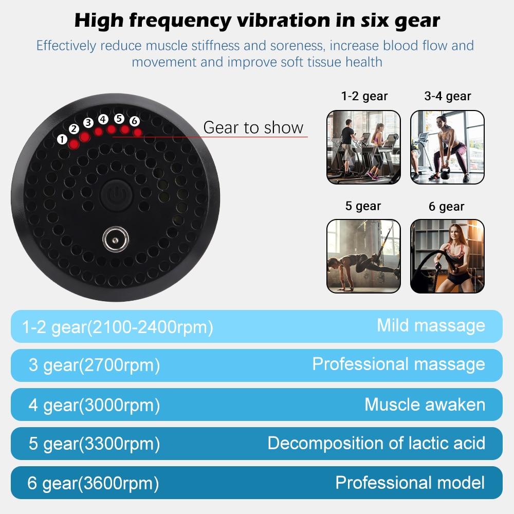 High Quality 6 Speeds Handheld Gun Massager